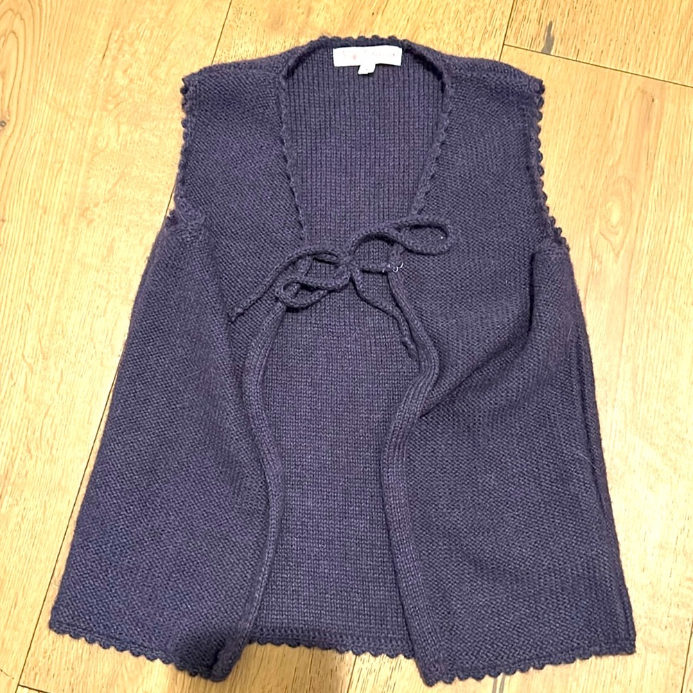 Amaia Girls Purple Knitted Vest size 4
